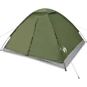 vidaXL Kuppel-Campingzelt 4 Personen Olivgrün Wasserdicht