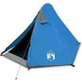 vidaXL Kuppel-Campingzelt 2 Personen Blau Wasserdicht