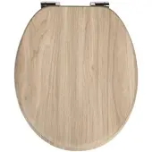 SINOBATH WC-Sitz mit Absenk-Automatik Eichenholz Maser Dekor