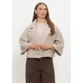 NUKUS Damen Jacken Danique Jacket Pearls - Beige - Größe XXL