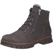 Waldlaufer H Xara Damen Stiefelette braun carbon Nubukleder - Größe: UK 6