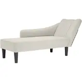 vidaXL Chaiselongue mit Rechter Armlehne Creme Samt