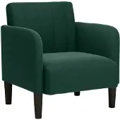 vidaXL Sessel mit Armlehnen Dunkelgrün 54 cm Samt
