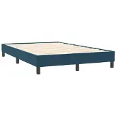 vidaXL Bettgestell ohne Matratze Dunkelblau 120x210 cm Samt