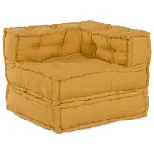vidaXL Modulares Sofaelement Gelb 70x70x54 cm Stoff