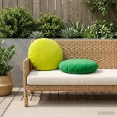 vidaXL Kissenbezug 2 pcs HEERLEN Grün Ø 50 cm Polyester