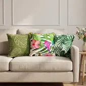 vidaXL Kissenbezug 6 stk. HOUTEN Mehrfarbig 35 x 35 cm Polyester