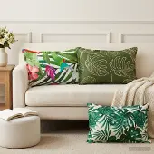 vidaXL Kissenbezug 2 stk. HOUTEN Mehrfarbig 50 x 80 cm Polyester
