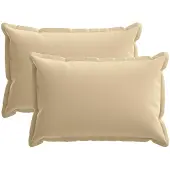 vidaXL Kissenbezug 2 stk. HOUTEN Beige 50 x 80 cm Polyester