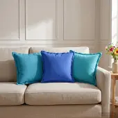 vidaXL Kissenbezug 2 stk. HOUTEN Himmelblau 35 x 35 cm Polyester