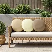 vidaXL Kissenbezug 6 stk. HEERLEN Taupe Ø 40 cm Polyester