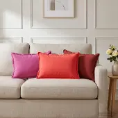 vidaXL Kissenbezug 2 stk. HOUTEN Rosa 30 x 50 cm Polyester
