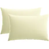 vidaXL Kissenbezug 2 pcs HEERLEN Creme 40 x 60 cm Polyester