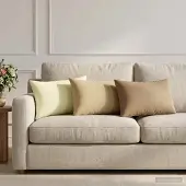 vidaXL Kissenbezug 2 pcs HEERLEN Beige 30 x 50 cm Polyester