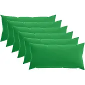 vidaXL Kissenbezug 6 pcs HEERLEN Grün 40 x 80 cm Polyester