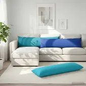 vidaXL Kissenbezug HEERLEN Königsblau 40 x 145 cm Polyester