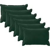 vidaXL Kissenbezug 6 pcs HOUTEN Dunkelgrün 50 x 75 cm Samt