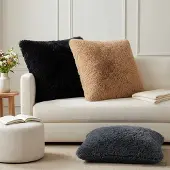 vidaXL Kissenbezug 6 pcs HEERLEN Anthrazit 80 x 80 cm PV Fleece