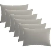vidaXL Kissenbezug 6 pcs HEERLEN Grau 50 x 80 cm Polyester