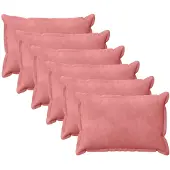 vidaXL Kissenbezug 6 pcs HOUTEN Rosa 40 x 60 cm Samt