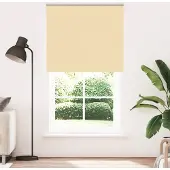 vidaXL Verdunkelungsrollo Beige 140x210 cm Stoffbreite 136,6 cm