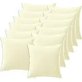 vidaXL Kissenbezug 12 pcs HEERLEN Creme 40 x 40 cm Polyester