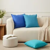 vidaXL Kissenbezug 6 stk. HOUTEN Türkis 55 x 55 cm Polyester