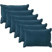 vidaXL Kissenbezug 6 pcs HOUTEN Blau 50 x 75 cm Samt