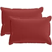 vidaXL Kissenbezug 2 stk. HOUTEN Weinrot 50 x 80 cm Polyester
