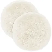vidaXL Kissenbezug 2 pcs HEERLEN Weiß Ø 60 cm PV Fleece