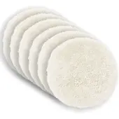 vidaXL Kissenbezug 6 pcs HEERLEN Weiß Ø 50 cm PV Fleece