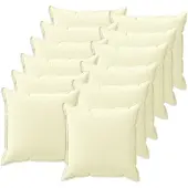 vidaXL Kissenbezug 12 stk. HOUTEN Creme 40 x 40 cm Polyester