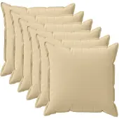 vidaXL Kissenbezug 6 stk. HOUTEN Beige 40 x 40 cm Polyester