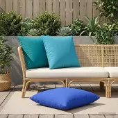 vidaXL Kissenbezug 6 pcs HEERLEN Himmelblau 80 x 80 cm Polyester