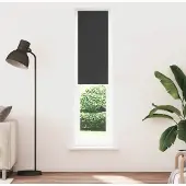 vidaXL Verdunkelungsrollo Schwarz 60x210 cm Stoffbreite 55,7 cm