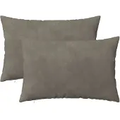 vidaXL Kissenbezug 2 pcs HEERLEN Hellgrau 50 x 75 cm Samt