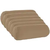 vidaXL Kissenbezug 6 stk. HEERLEN Taupe Ø 15 x 40 cm Polyester