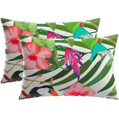 vidaXL Kissenbezug 2 pcs HEERLEN Schwarz 50 x 80 cm Polyester