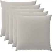 vidaXL Kissenbezug 6 pcs HEERLEN Grau 80 x 80 cm Polyester