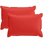 vidaXL Kissenbezug 2 stk. HOUTEN Rot 50 x 70 cm Polyester