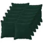 vidaXL Kissenbezug 12 pcs HOUTEN Dunkelgrün 40 x 40 cm Samt