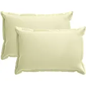 vidaXL Kissenbezug 2 stk. HOUTEN Creme 50 x 80 cm Polyester