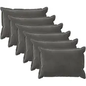 vidaXL Kissenbezug 6 pcs HOUTEN Dunkelgrau 50 x 75 cm Samt