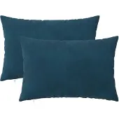 vidaXL Kissenbezug 2 pcs HEERLEN Blau 40 x 60 cm Samt