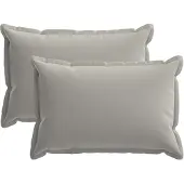vidaXL Kissenbezug 2 stk. HOUTEN Grau 50 x 70 cm Polyester
