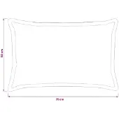 vidaXL Kissenbezug 6 stk. HOUTEN Rosa 50 x 75 cm Polyester