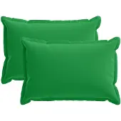 vidaXL Kissenbezug 2 stk. HOUTEN Grün 50 x 80 cm Polyester