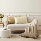 vidaXL Kissenbezug 6 stk. HOUTEN Creme 40 x 70 cm Polyester