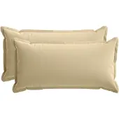 vidaXL Kissenbezug 2 stk. HOUTEN Beige 40 x 80 cm Polyester