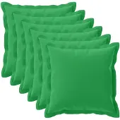 vidaXL Kissenbezug 6 stk. HOUTEN Grün 80 x 80 cm Polyester